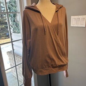 Lululemon Women's Hooded Wrap Pullover Top in Blush